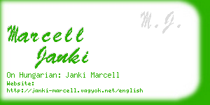 marcell janki business card